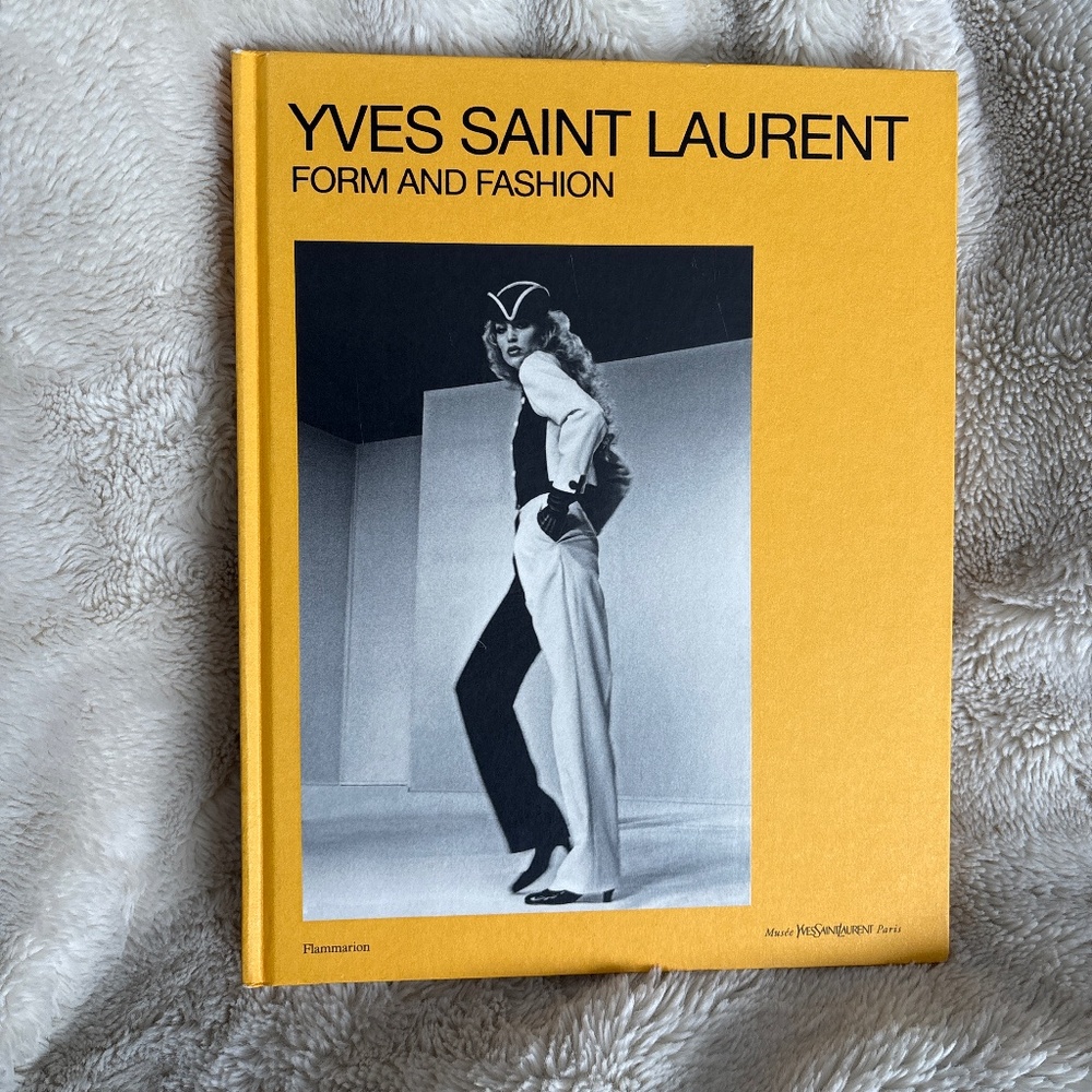 Yves Saint Laurent Form & Fashion Hardcover Coffee Table Book YSL Paris